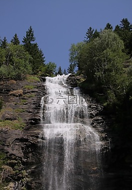 瀑布,水,水域