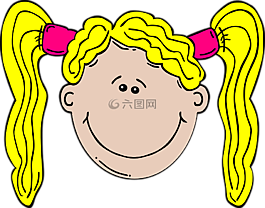 女孩,金發(fā)女郎,快樂