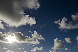 云,藍(lán)色的天空,天空