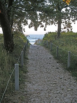 strandweg,沙,海