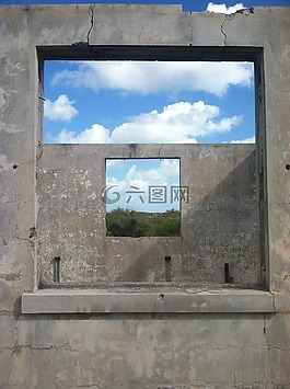 廢墟,加勒比海,石
