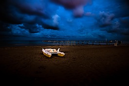海灘,海,水