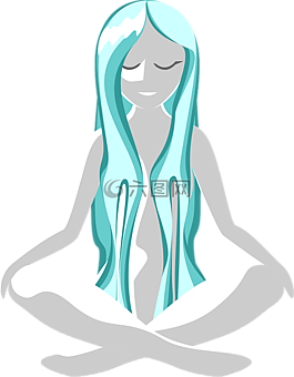 瀑布,冥想,石頭