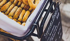 圓環(huán)圖,面包,食品