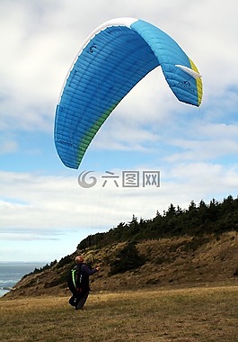 天空,云,山