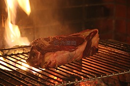 牛排,食品,消防