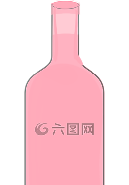 葡萄酒,瓶,粉紅色