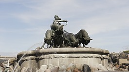 銅塑像,噴泉,丹麥