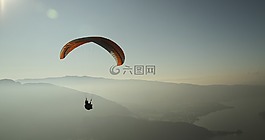滑翔伞,人,冒险
