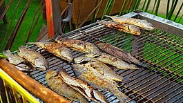 魚,飲食,燒烤
