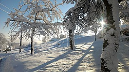 雪,冬季高爐,景觀