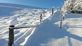 雪,景觀,冬季高爐