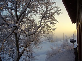 雪,冬季高爐,景觀