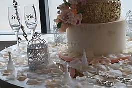 婚禮,婚禮蛋糕,婚姻