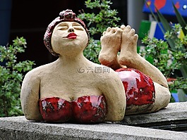 badenixe,女子,雕塑