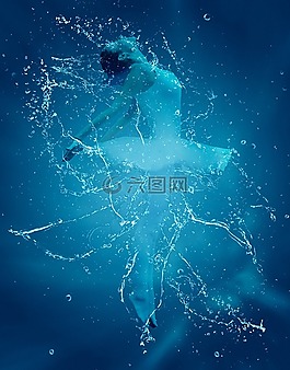 舞蹈家,芭蕾舞團(tuán),水下