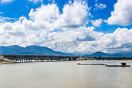 橋梁,長,戶外