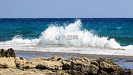 波,砸,噴霧