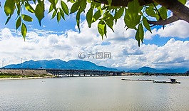 橋梁,長,戶外