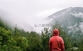 山,高原,云