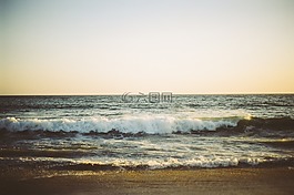 海洋,波,海
