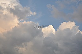 云,天空,夏季