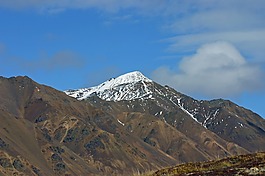 阿拉斯加州,山,自然