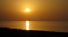 日落,太陽,西