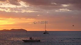 日落,太陽(yáng),西