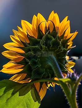 向日葵,花的,顏色