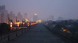中國,夜,燈