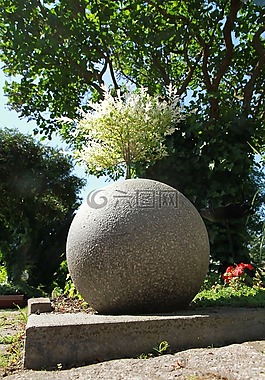具体领域,花园,混凝土