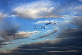 云,天空,藍色