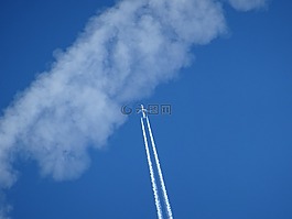 飛機(jī),云,軌跡
