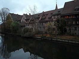 晚上,黄昏,pegnitz