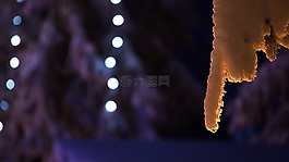 雪,冬季,燈