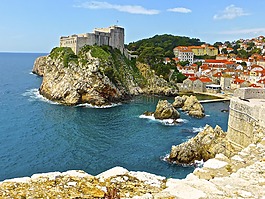 杜布羅夫尼克,海岸,海景