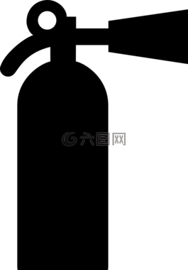 黑,火,滅火器
