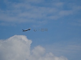 飛機,天空,云