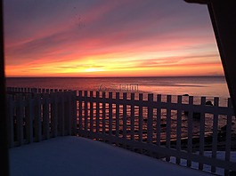abendstimmung,冬天,海