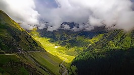 罗马尼亚,山,天空