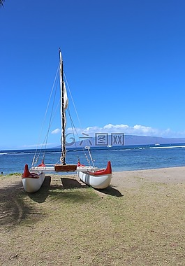 夏威夷,毛伊岛,船
