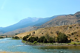 黃石公園,溪,懷俄明州