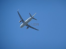 飛機(jī),發(fā)動(dòng)機(jī),藍(lán)藍(lán)的天空