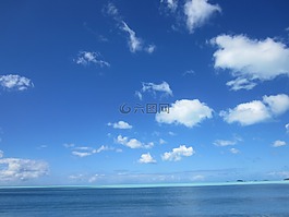 海,云,藍(lán)色