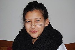 孩子,微笑,幸福