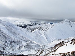 山,高度,景觀