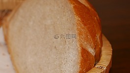 面包,腹,吃