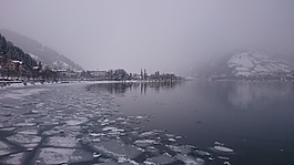 冬天,湖,冰