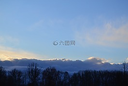 云,天空,藍(lán)色